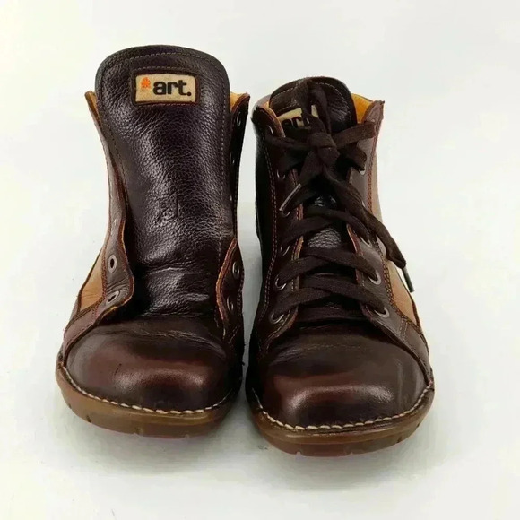 ART ANKLE LEATHER BOOTS - Picture 2 of 7